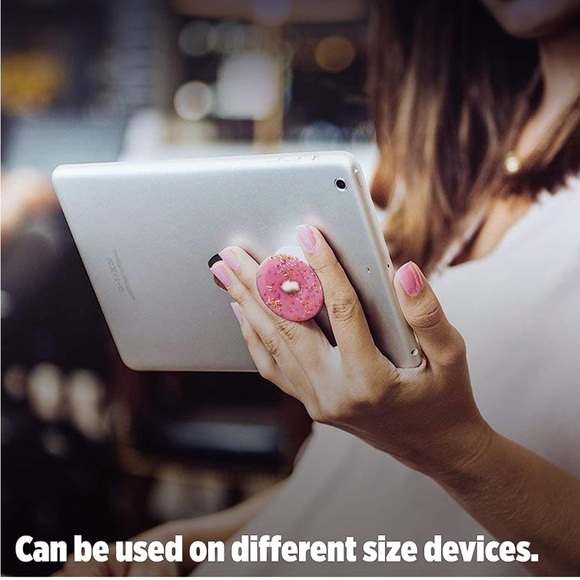 🏷️ 4/$25 NWT Pink Sprinkles Donut PopSocket Collapsible Grip Stand - Picture 5 of 9